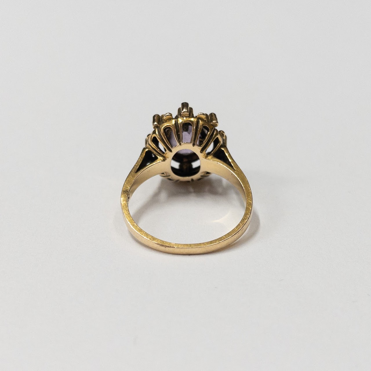 14K Gold & Purple Stone Ring