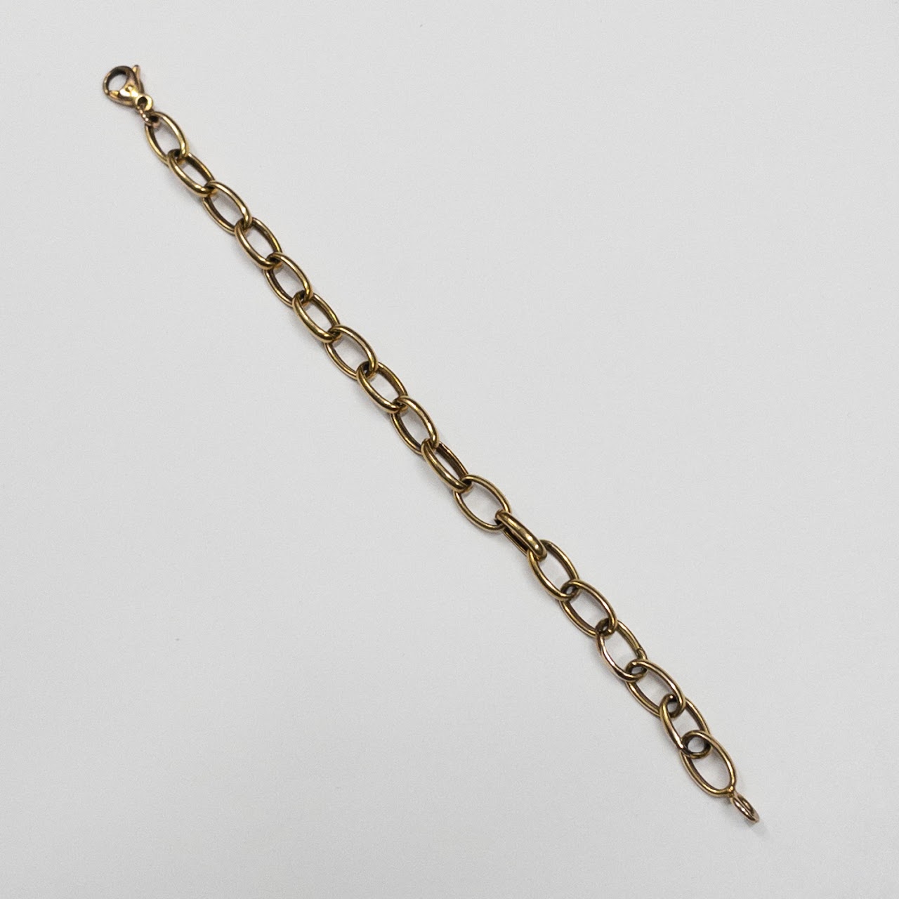 9K Gold Oval Link Bracelet