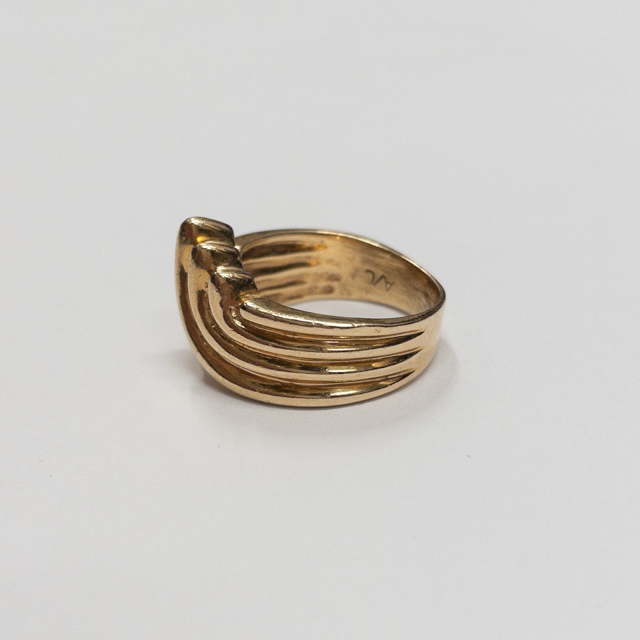 14K Gold Swirl Ring