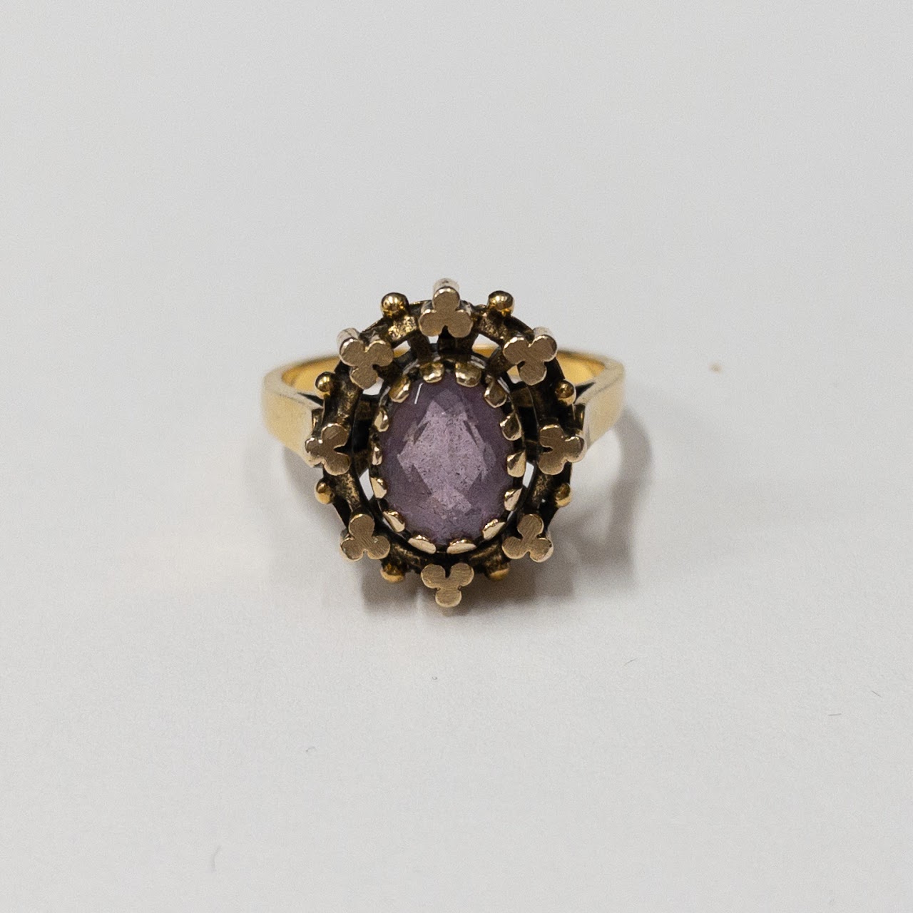 14K Gold & Purple Stone Ring