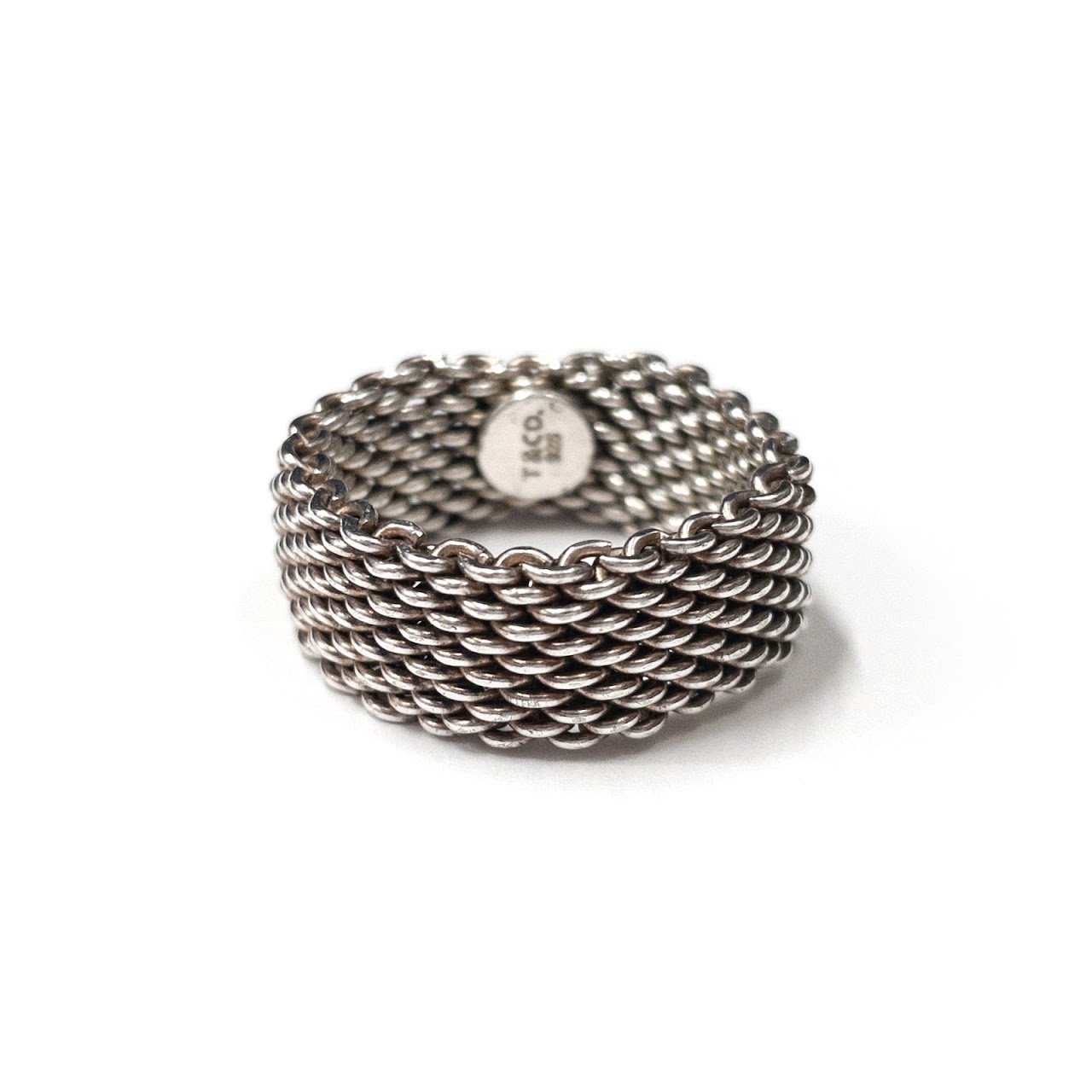 Tiffany & Co. Sterling Silver Somerset Mesh Ring