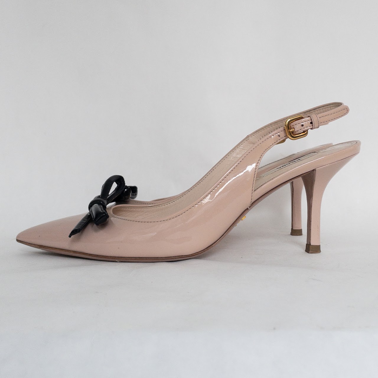 Prada Patent Leather  Slingback Pumps