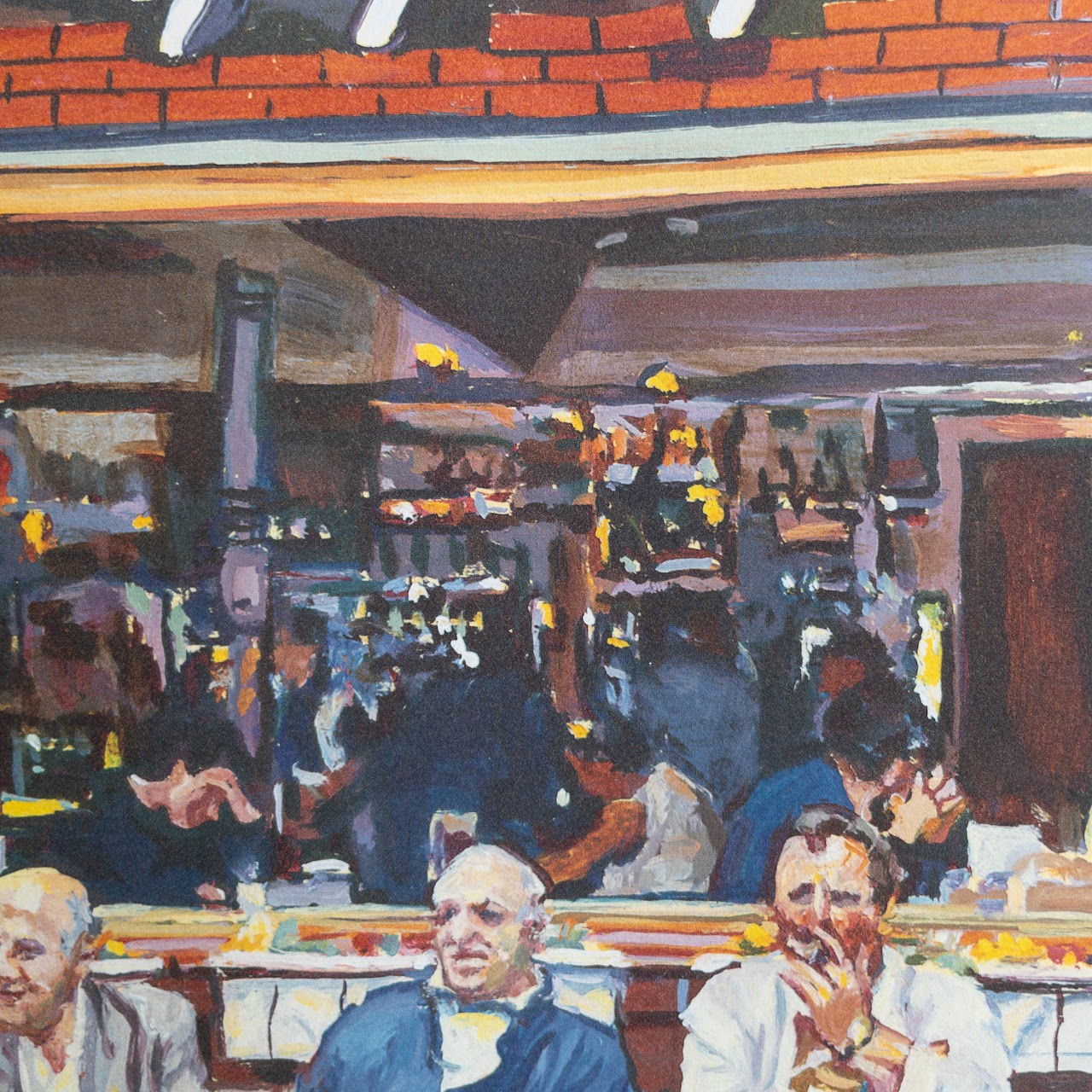 Rhoda Ross  'Caffe Graffiti' Signed Lithograph