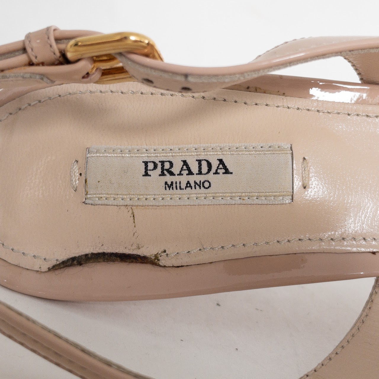 Prada Patent Leather  Slingback Pumps