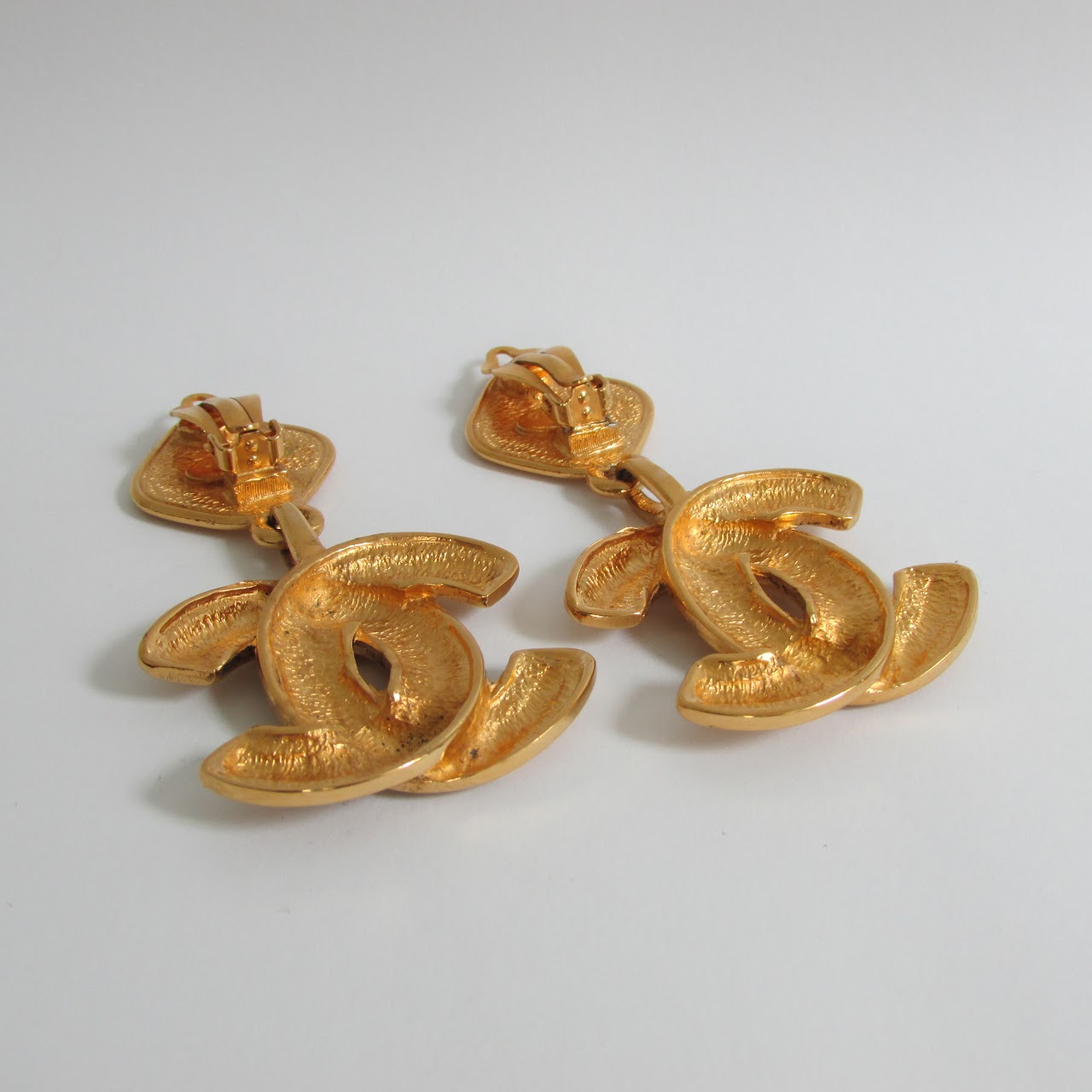 Chanel Interlocking C Clip Earrings