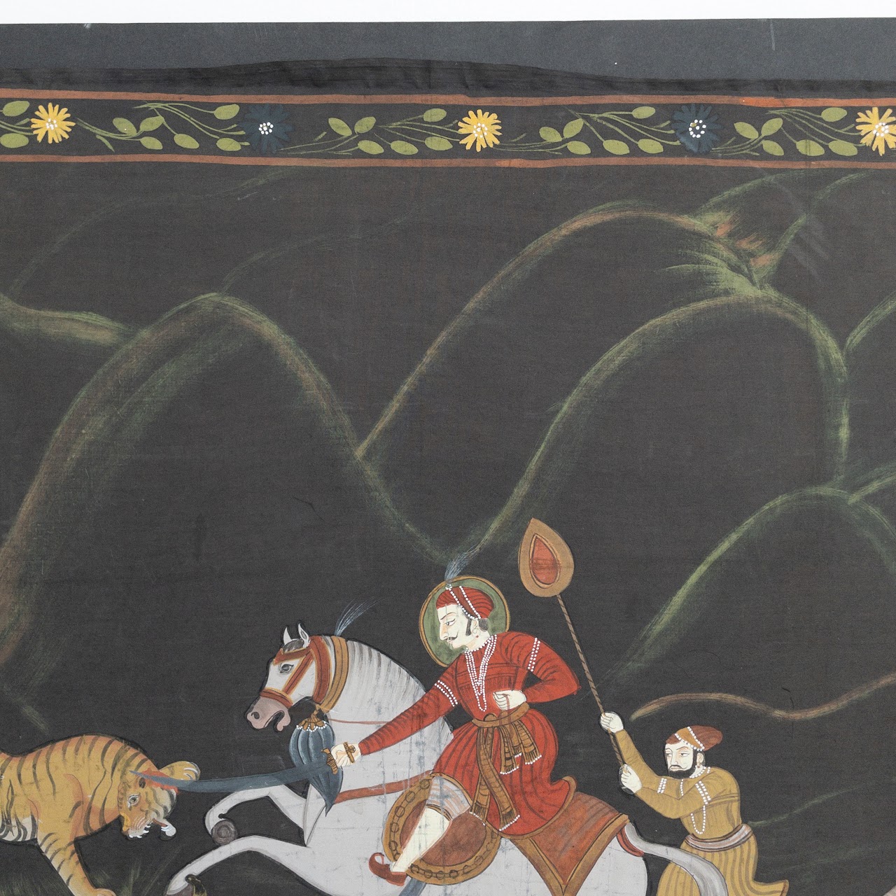 Indian Tiger Hunt Painting