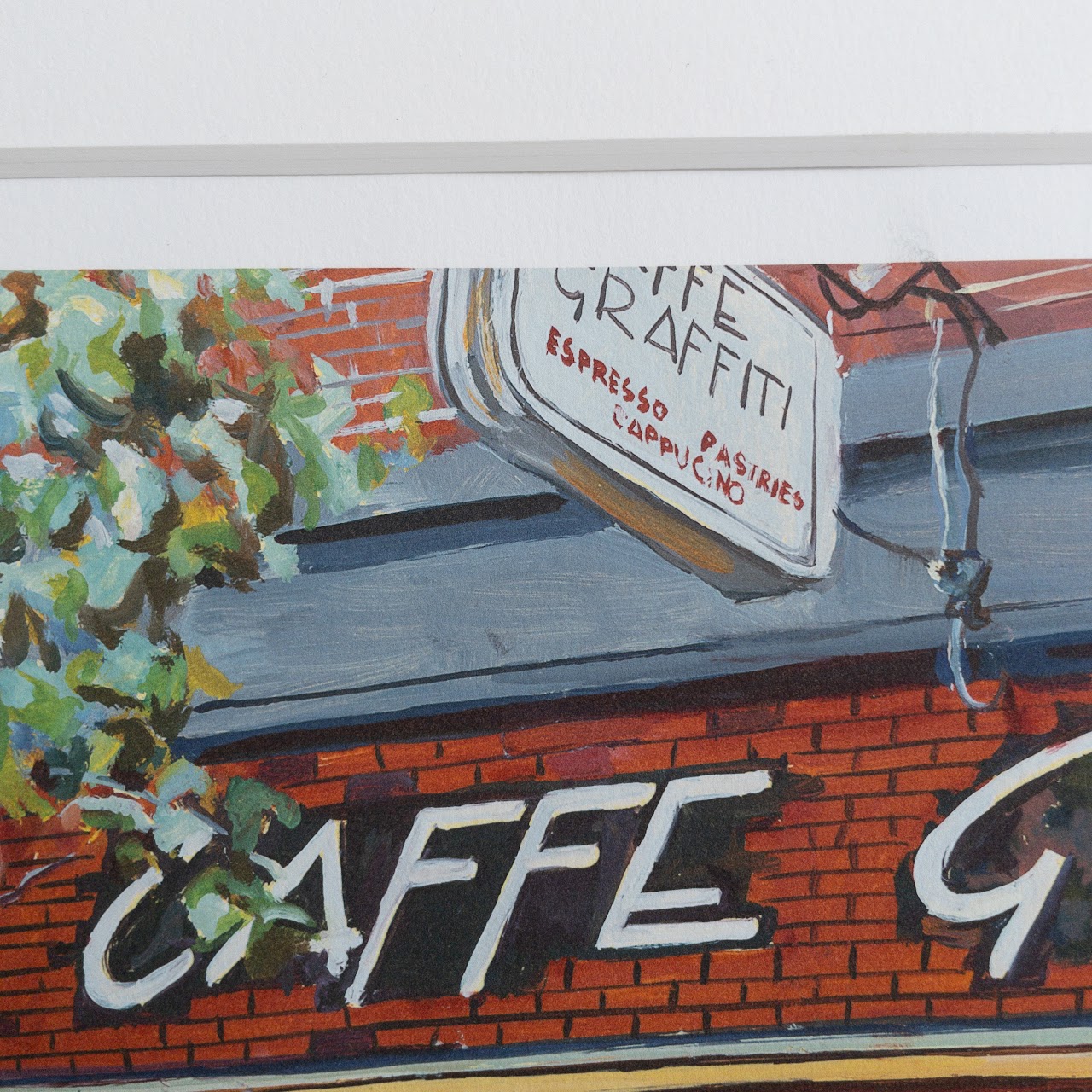 Rhoda Ross  'Caffe Graffiti' Signed Lithograph