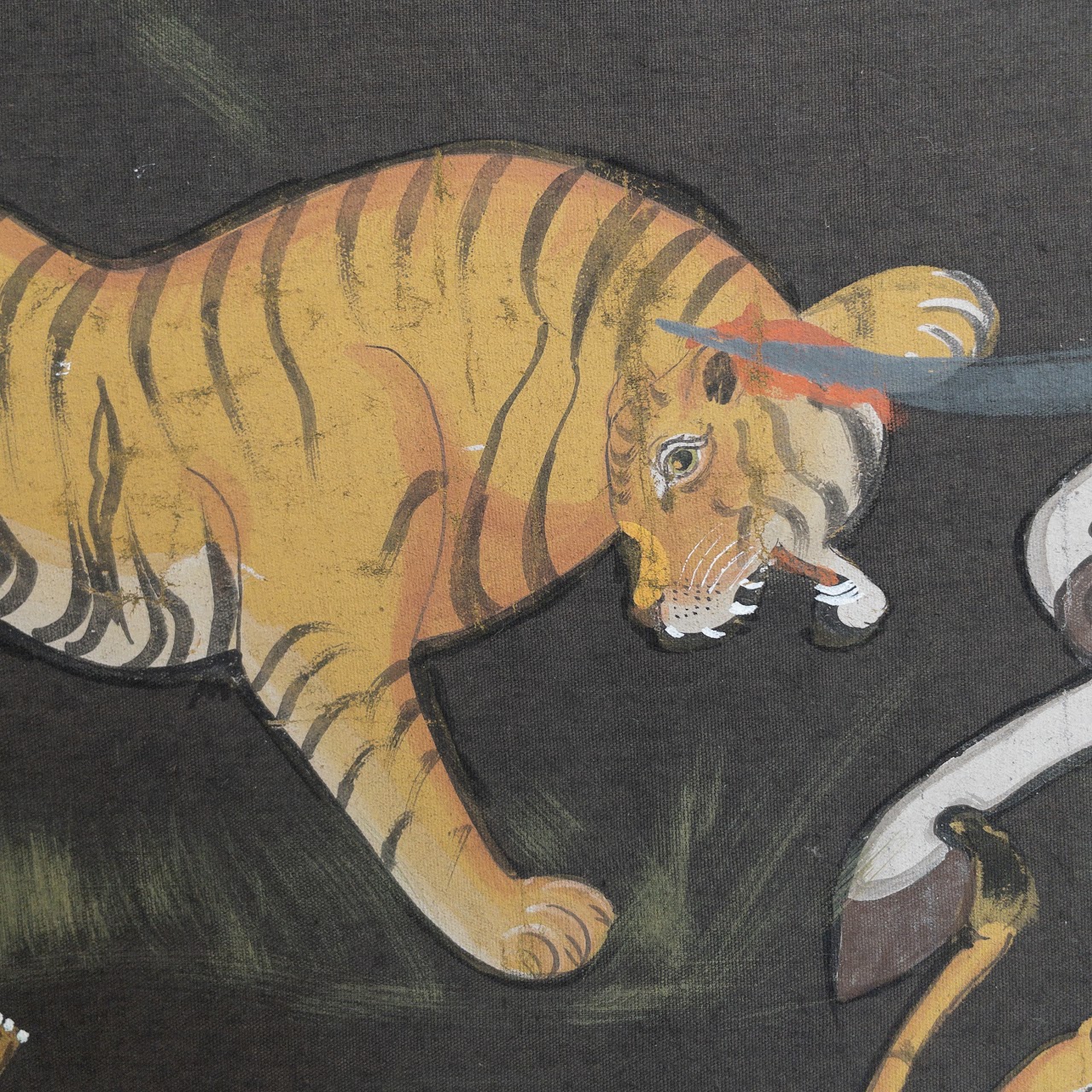 Indian Tiger Hunt Painting