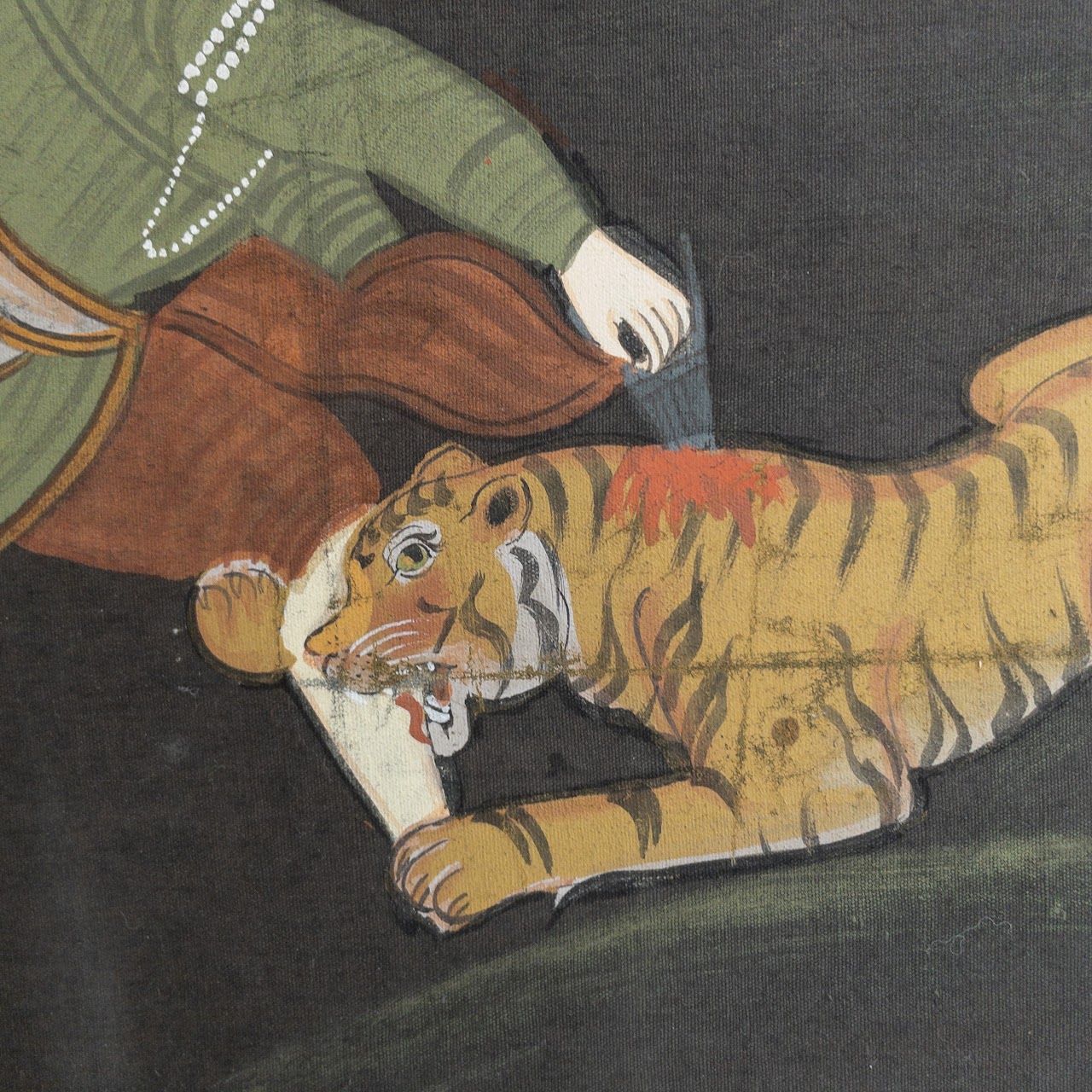 Indian Tiger Hunt Painting