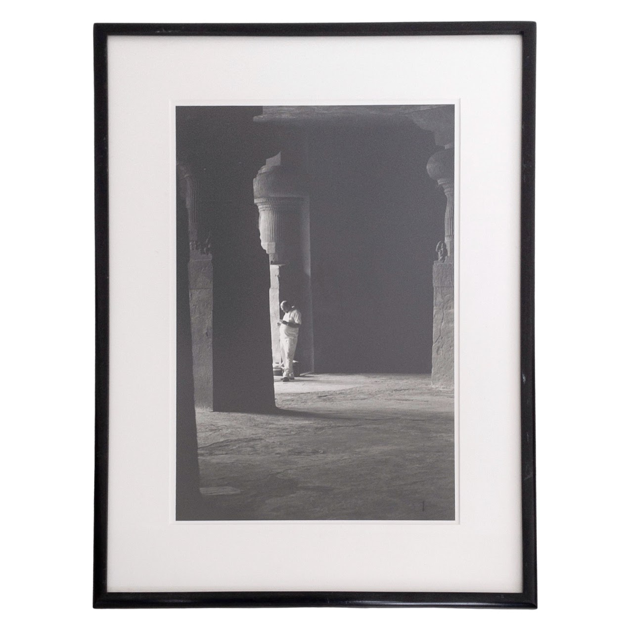 Man in Columns Photo Print