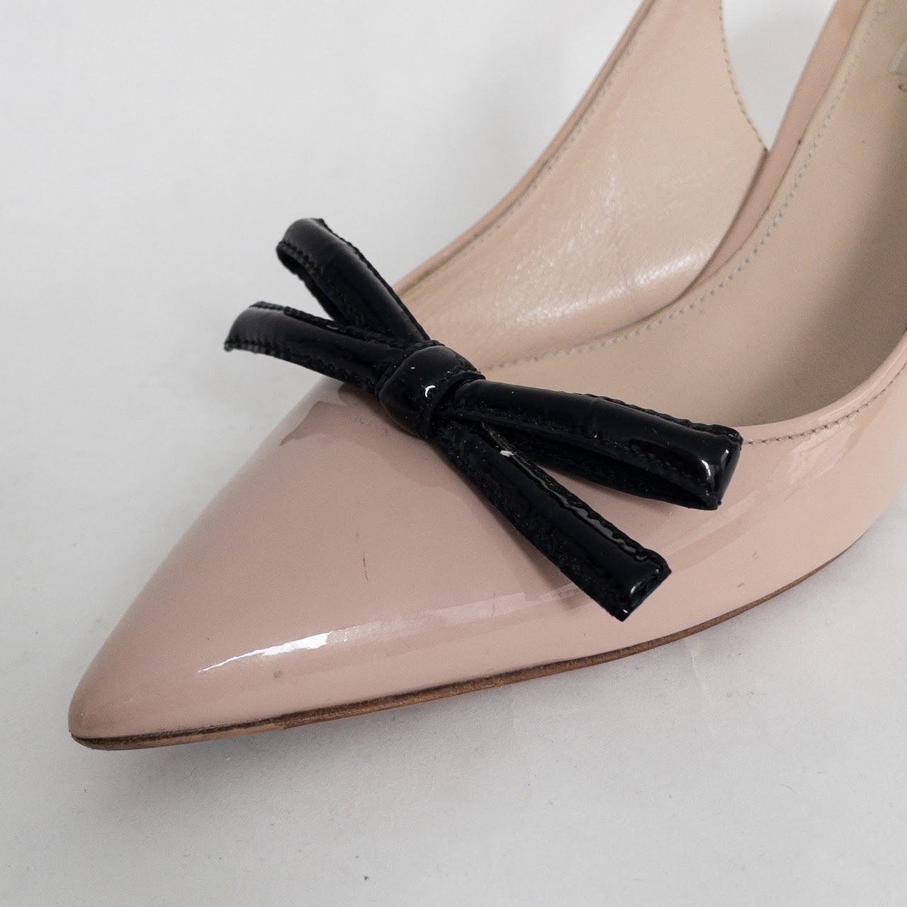 Prada Patent Leather  Slingback Pumps