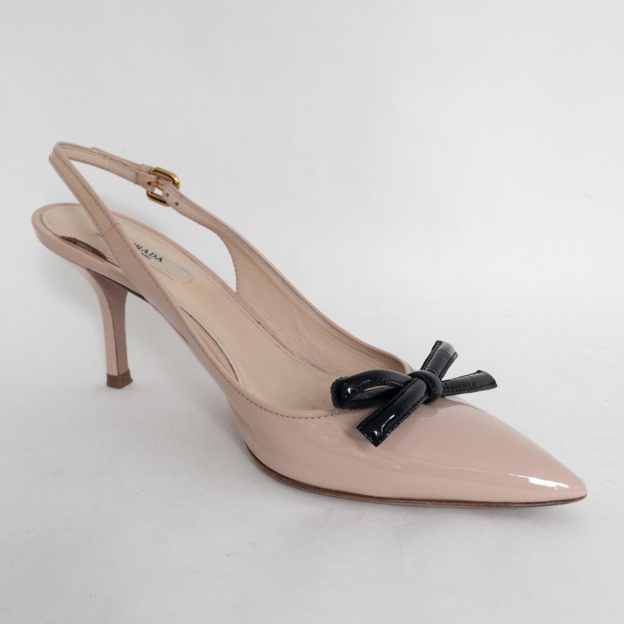 Prada Patent Leather  Slingback Pumps