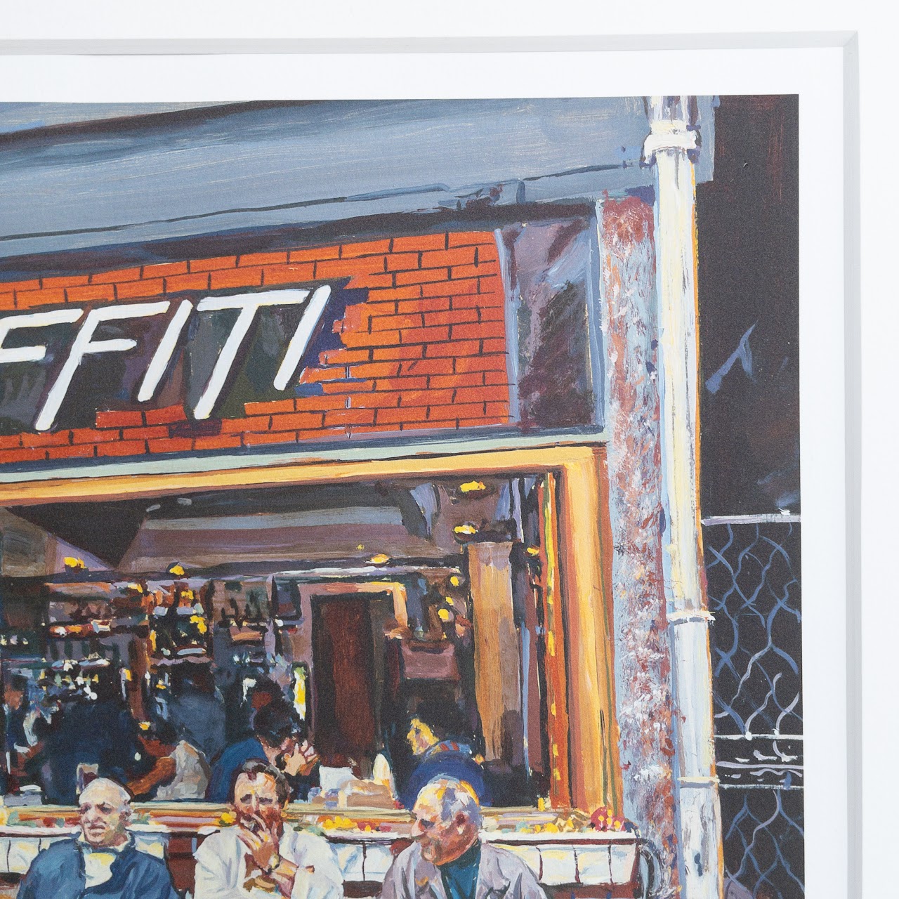 Rhoda Ross  'Caffe Graffiti' Signed Lithograph