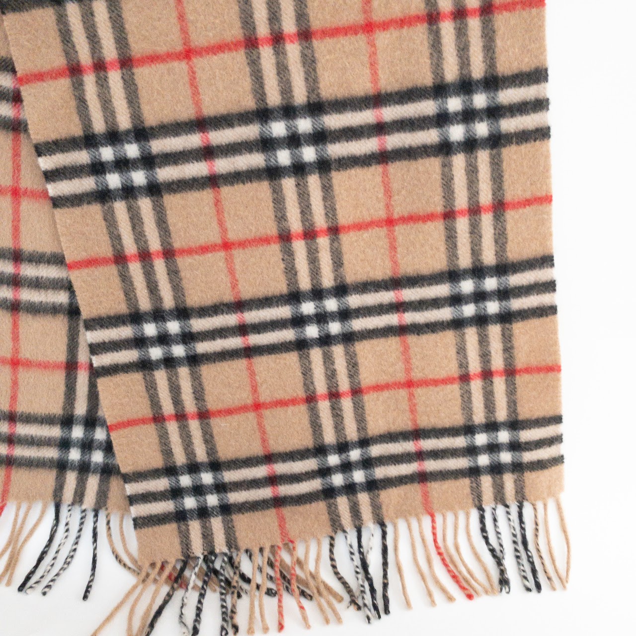 Sold at Auction: Vintage BURBERRY Cashmere Nova Check Scarf