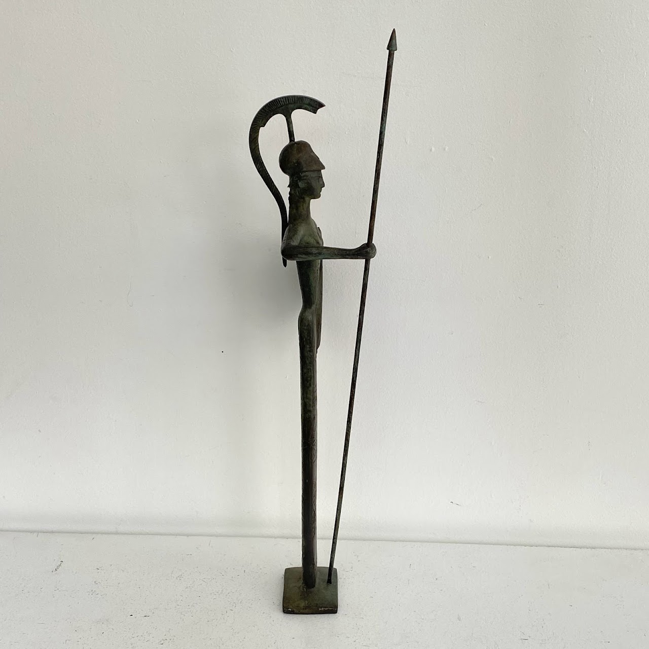 Bronze Greek Goddess Signed Sculpture Trio