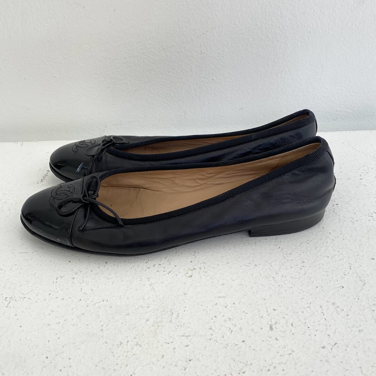 Chanel Cap Toe Ballet Flats