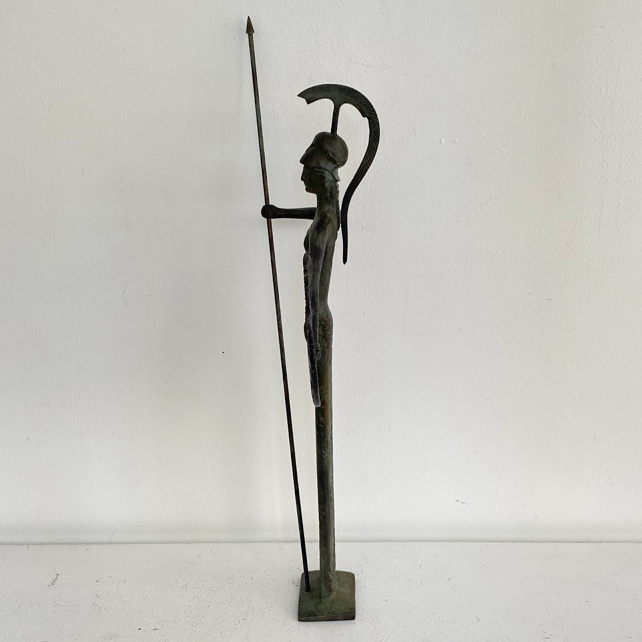 Bronze Greek Goddess Signed Sculpture Trio