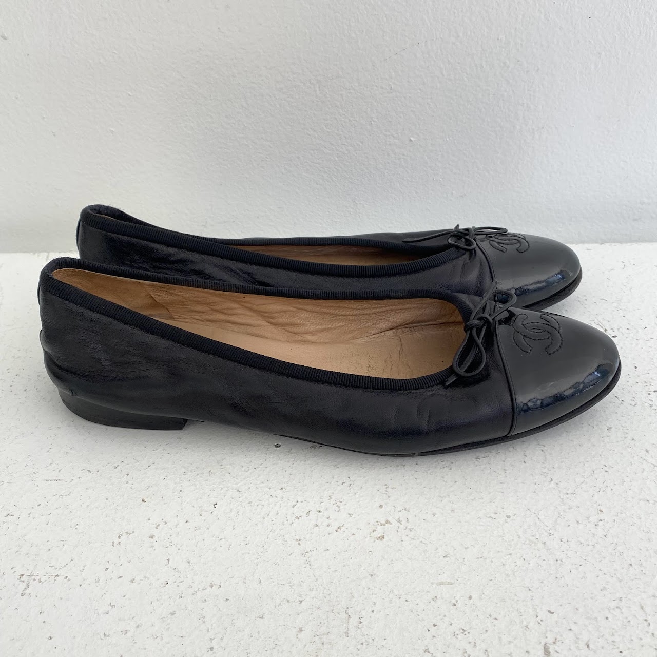 Chanel Cap Toe Ballet Flats