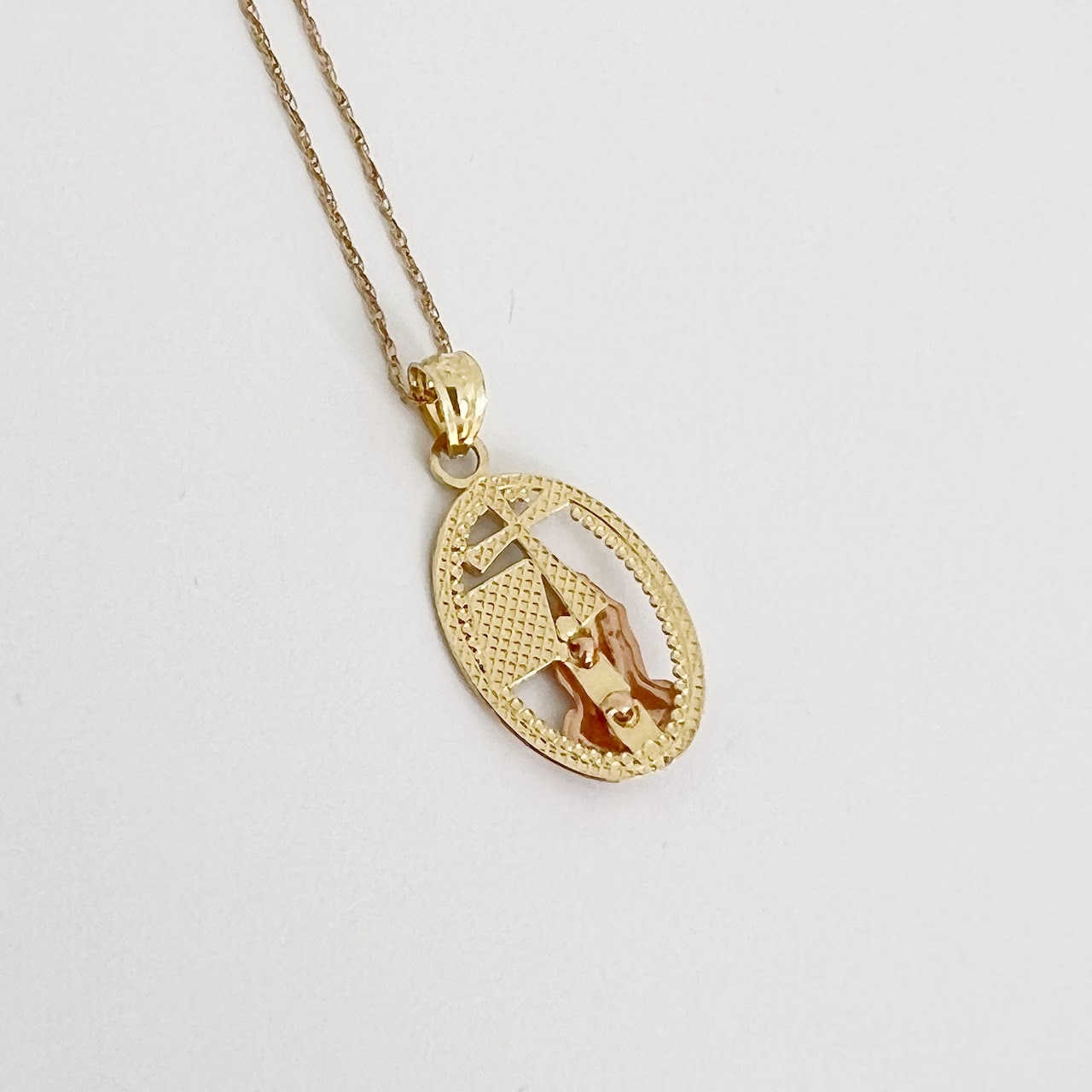 10K & 14K Gold Religious Pendant