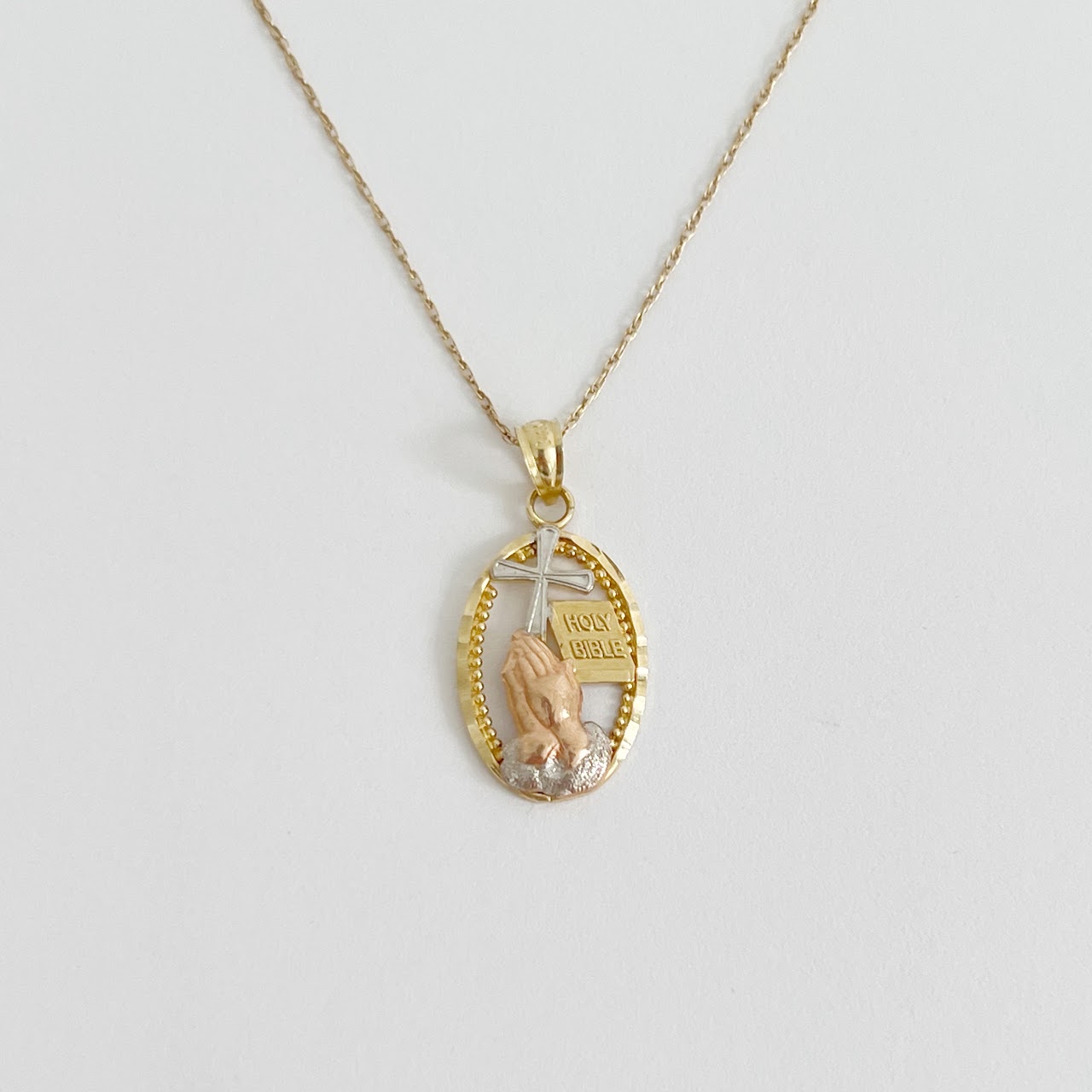 10K & 14K Gold Religious Pendant