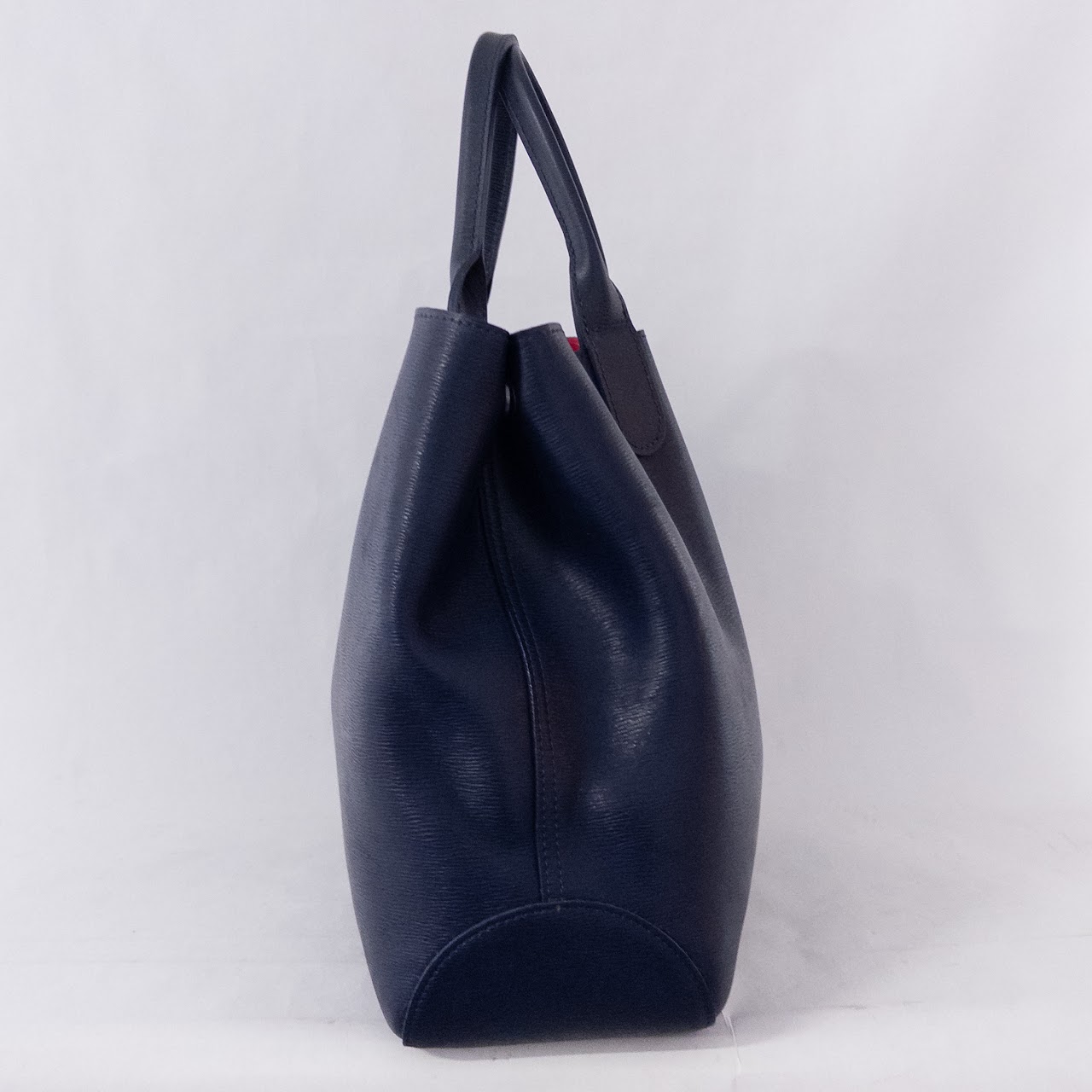 Longchamp 'Roseau' Reversible Pink/Blue Tote