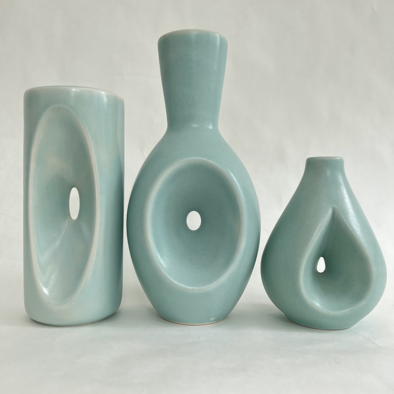 KleinReid Pinched Peephole Pottery Trio