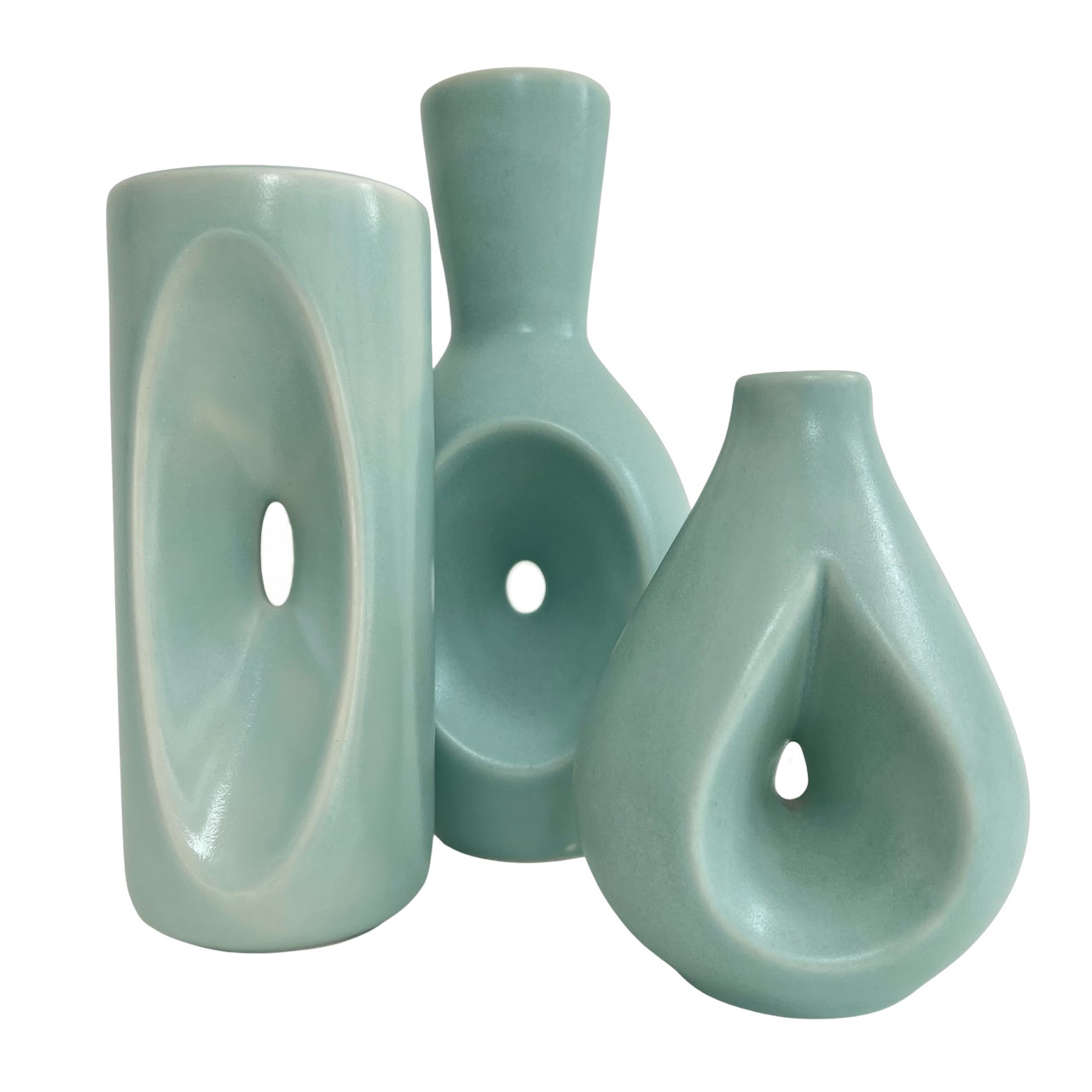 KleinReid Pinched Peephole Pottery Trio