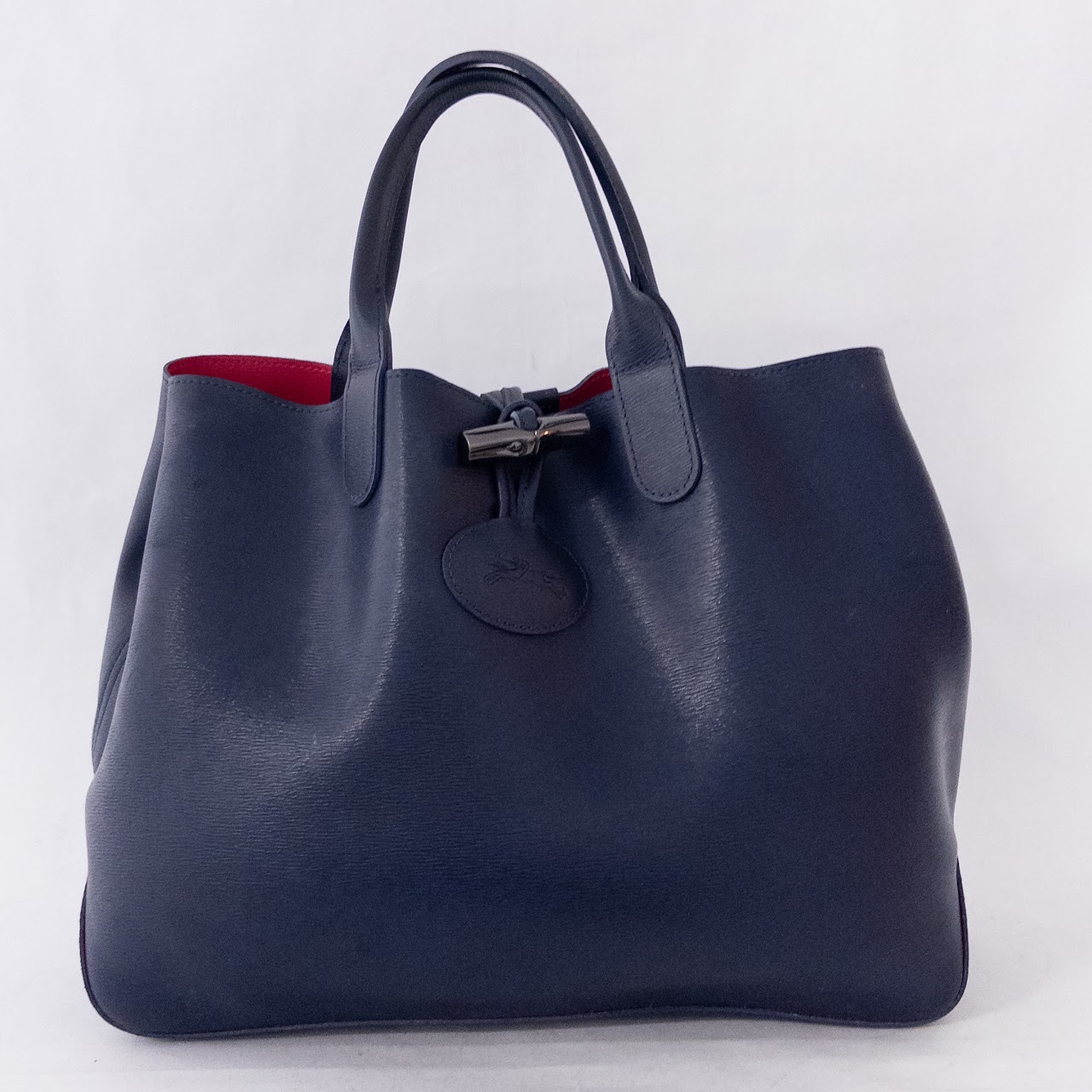 Longchamp 'Roseau' Reversible Pink/Blue Tote