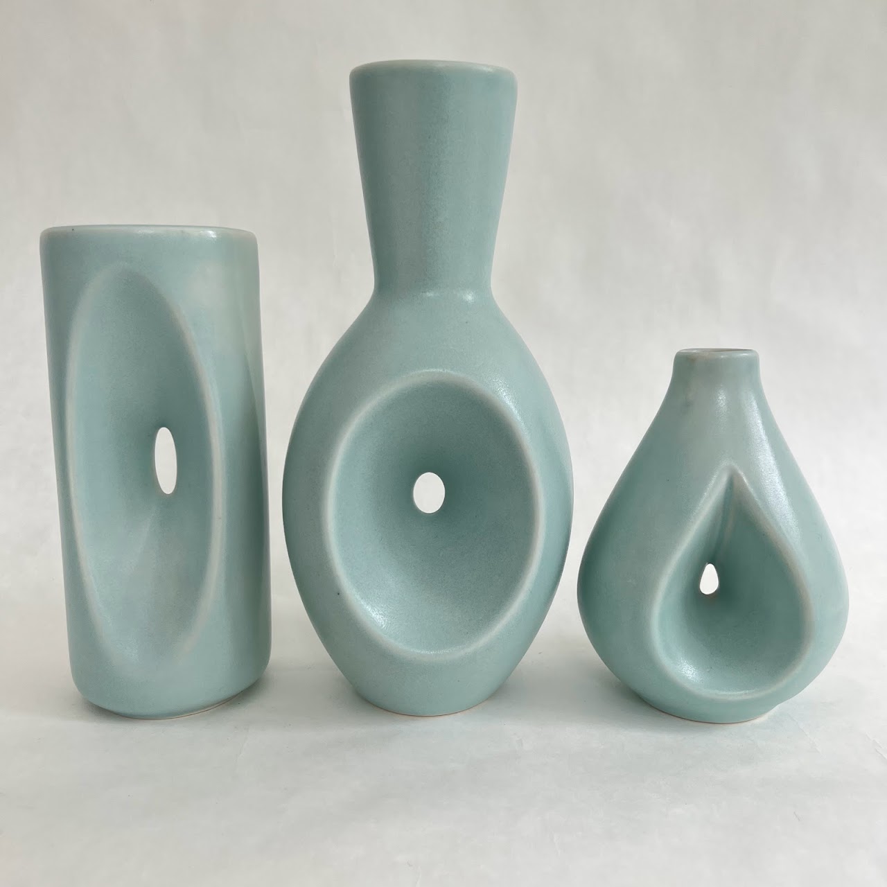 KleinReid Pinched Peephole Pottery Trio