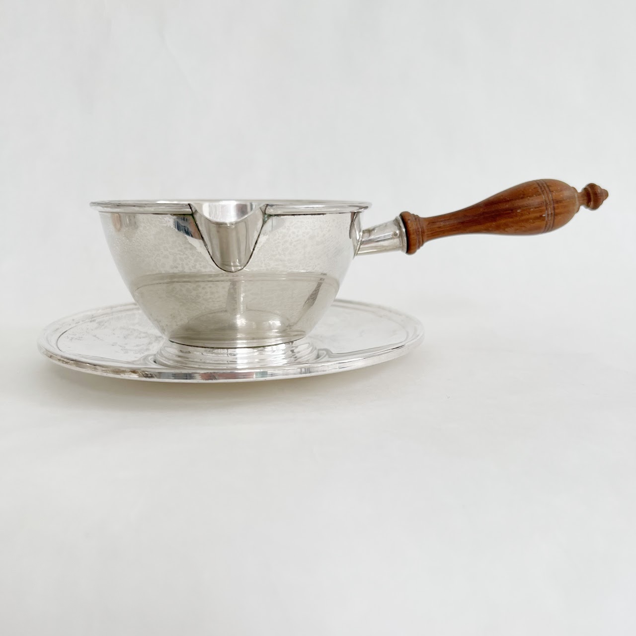 Sterling Silver Pouring Cup & Drip Catch Tray