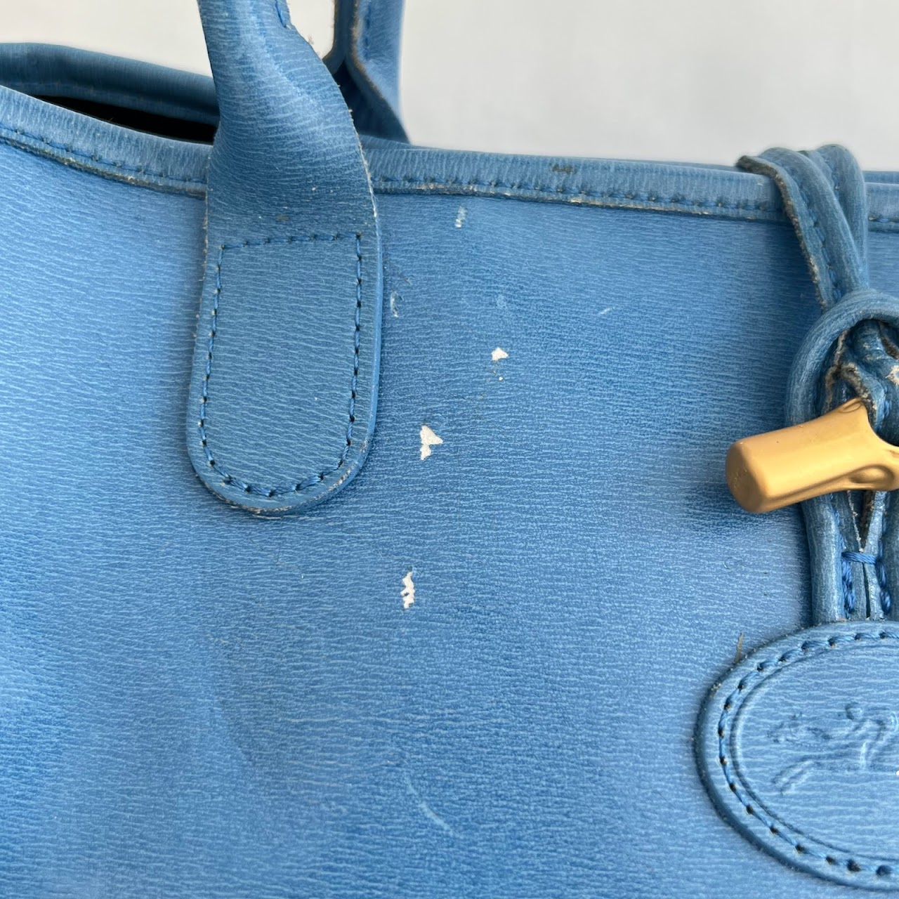 Longchamp Blue Roseau Tote