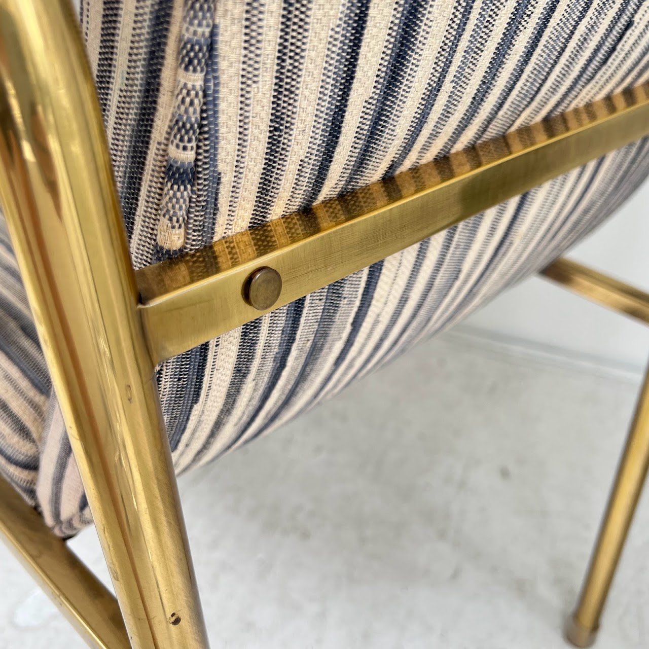 1980s Mastercraft Furniture Co. Brass  Armchair Set