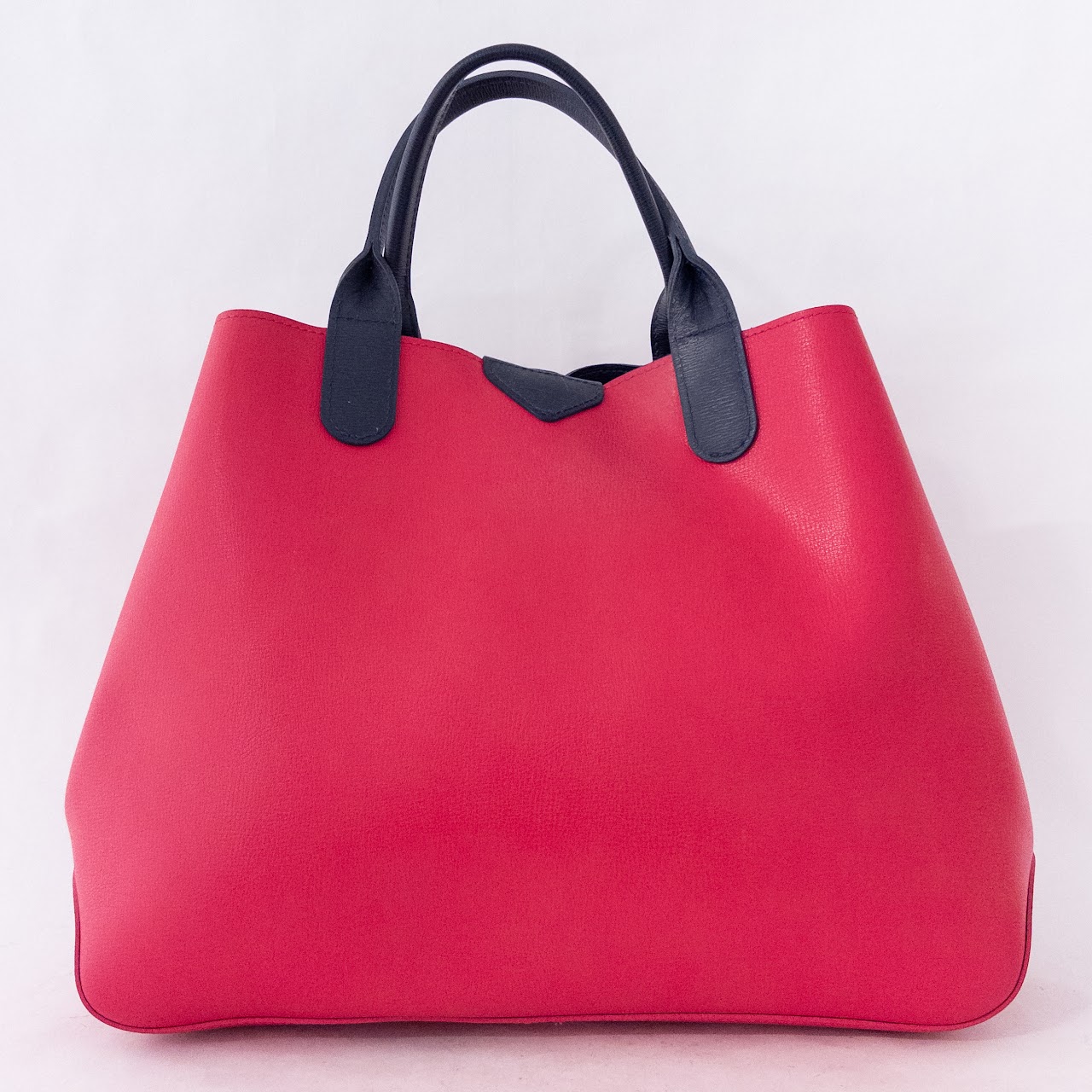 Longchamp 'Roseau' Reversible Pink/Blue Tote