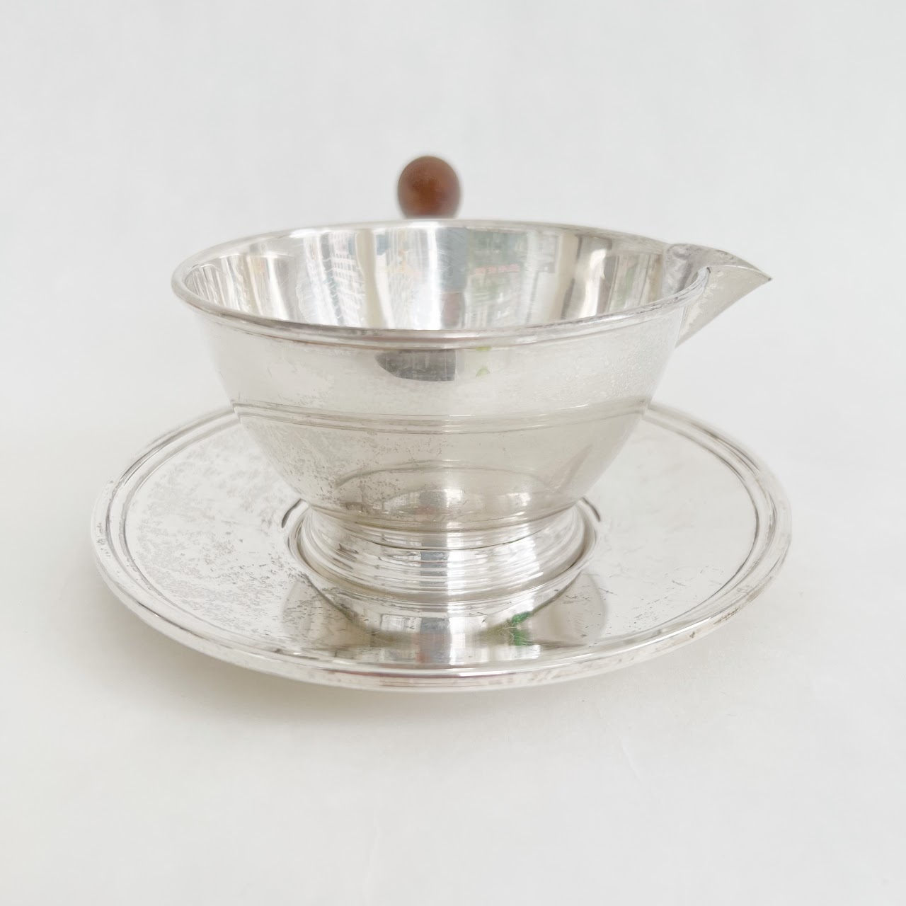 Sterling Silver Pouring Cup & Drip Catch Tray