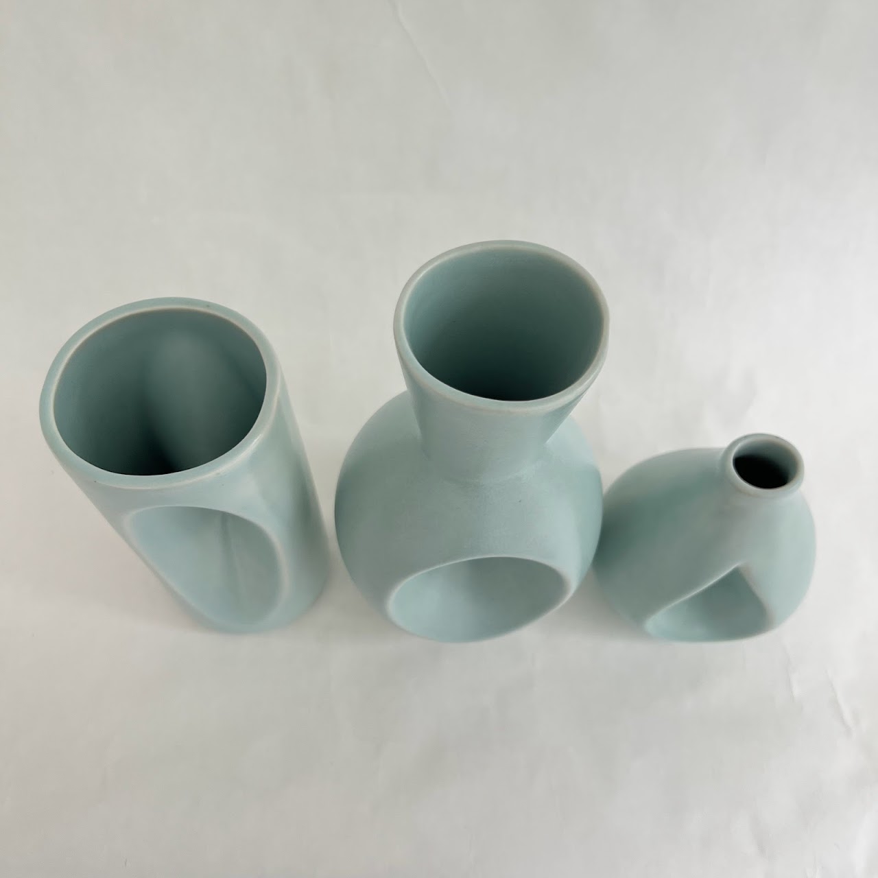 KleinReid Pinched Peephole Pottery Trio