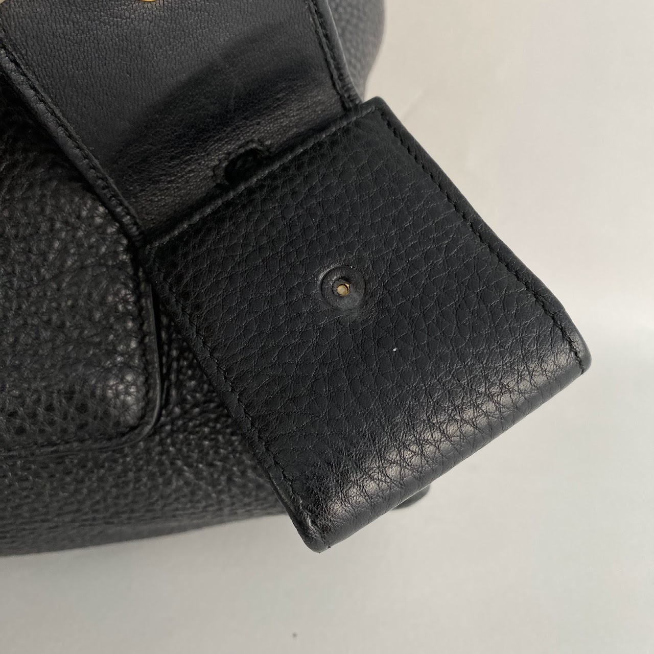 Prada Black Leather Convertible Tote