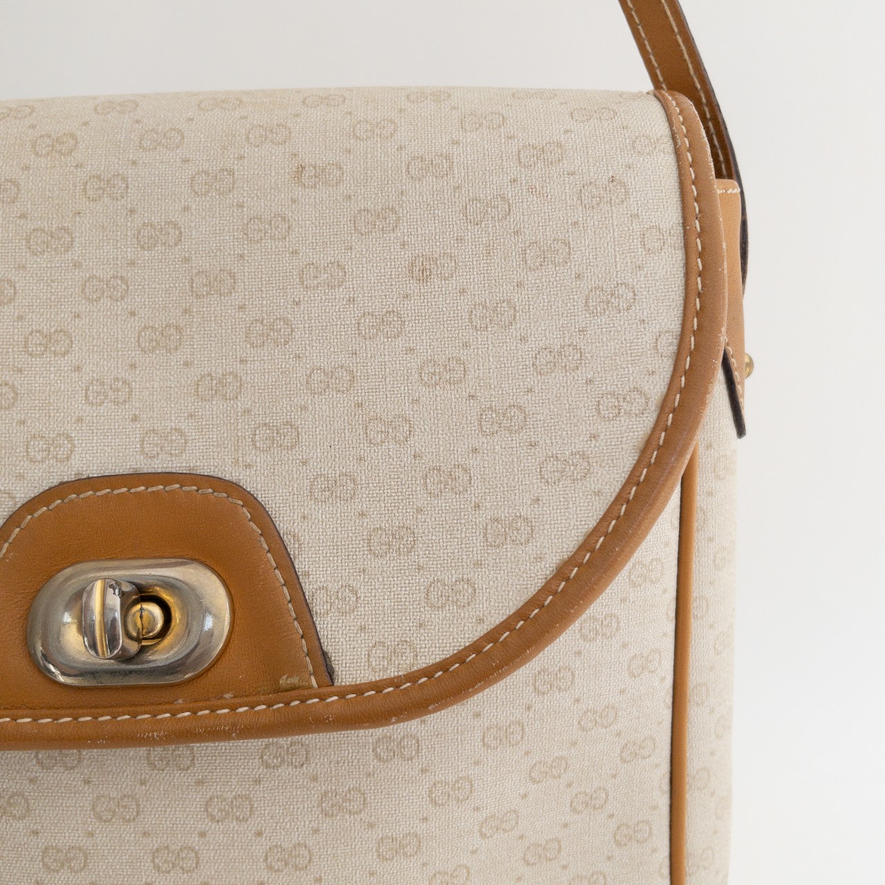 Gucci Vintage Monogram Canvas Crossbody Bag