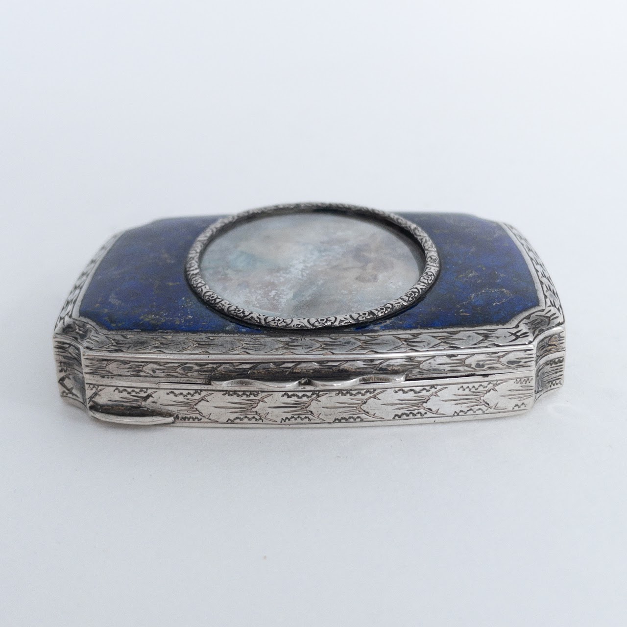 800 Silver and Enamel Box