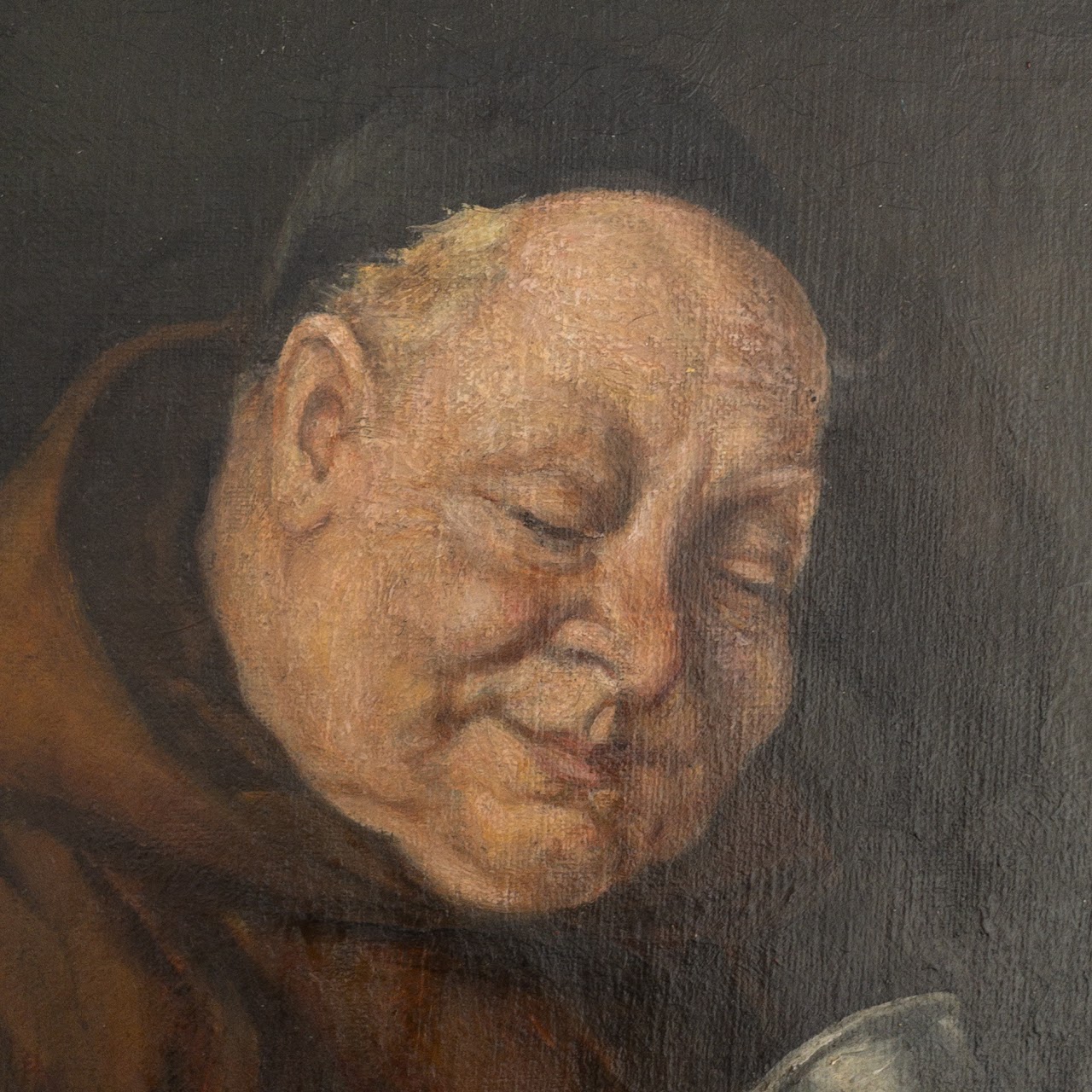 Monk with Pitcher Oil Painting after Eduard von Grützner