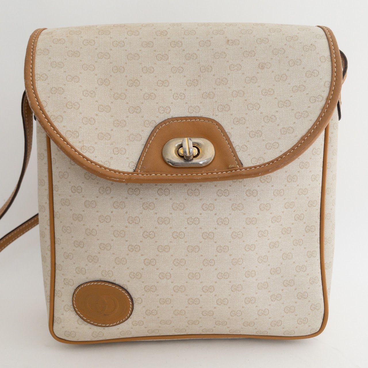 Gucci Vintage Monogram Canvas Crossbody Bag