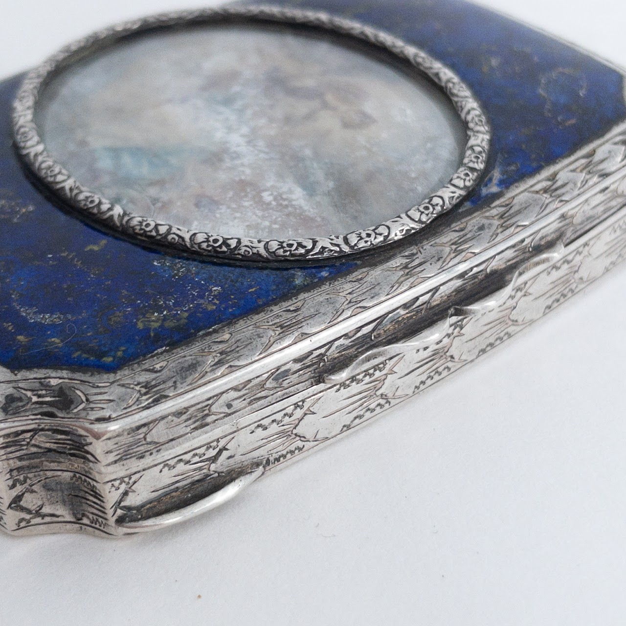 800 Silver and Enamel Box