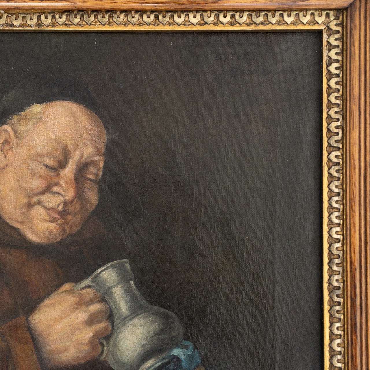 Monk with Pitcher Oil Painting after Eduard von Grützner