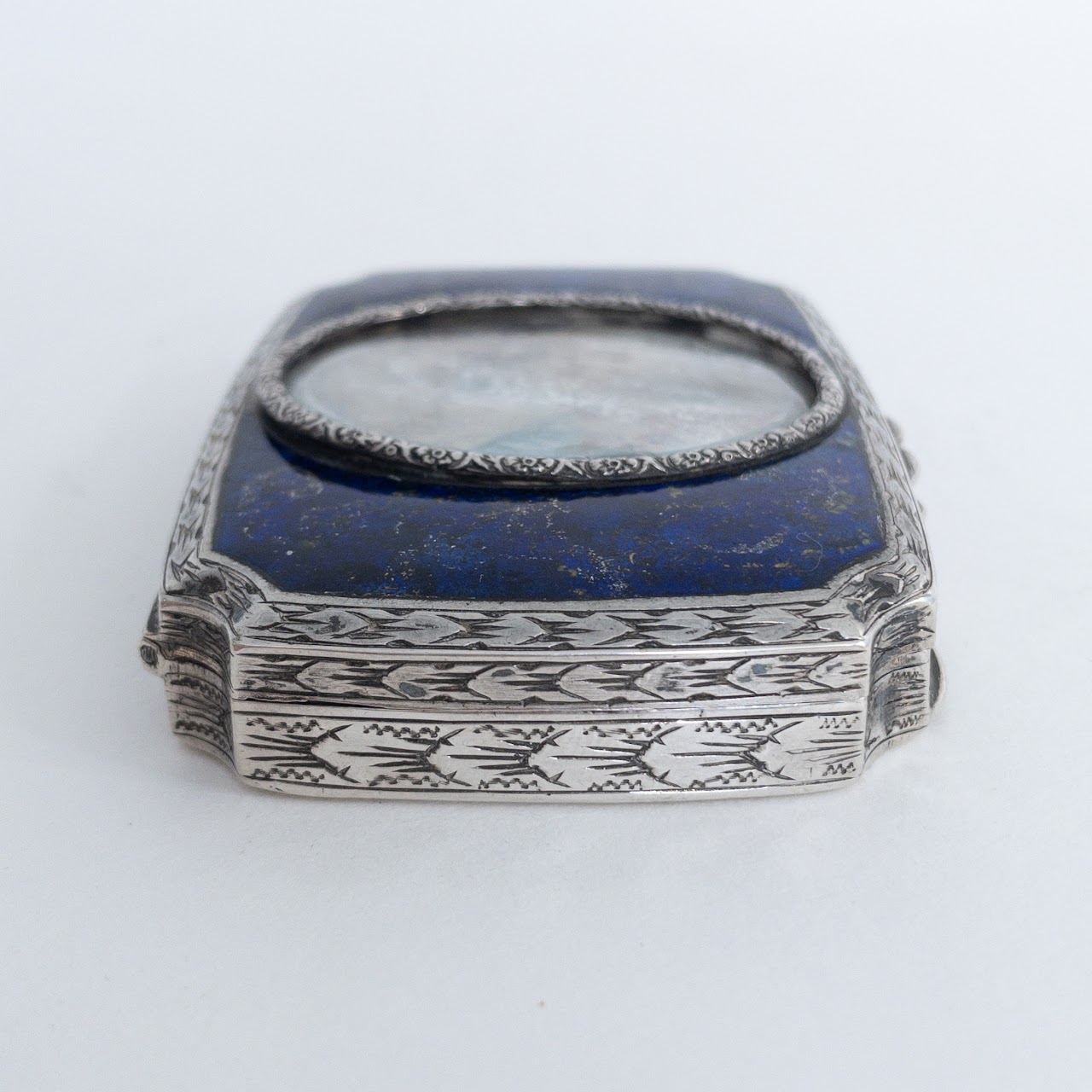 800 Silver and Enamel Box