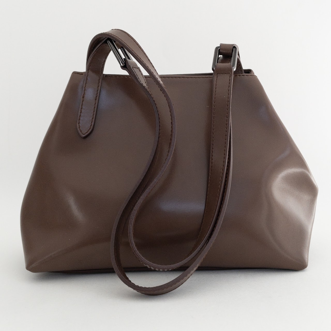 Furla Brown Leather Mini Shoulder Bag