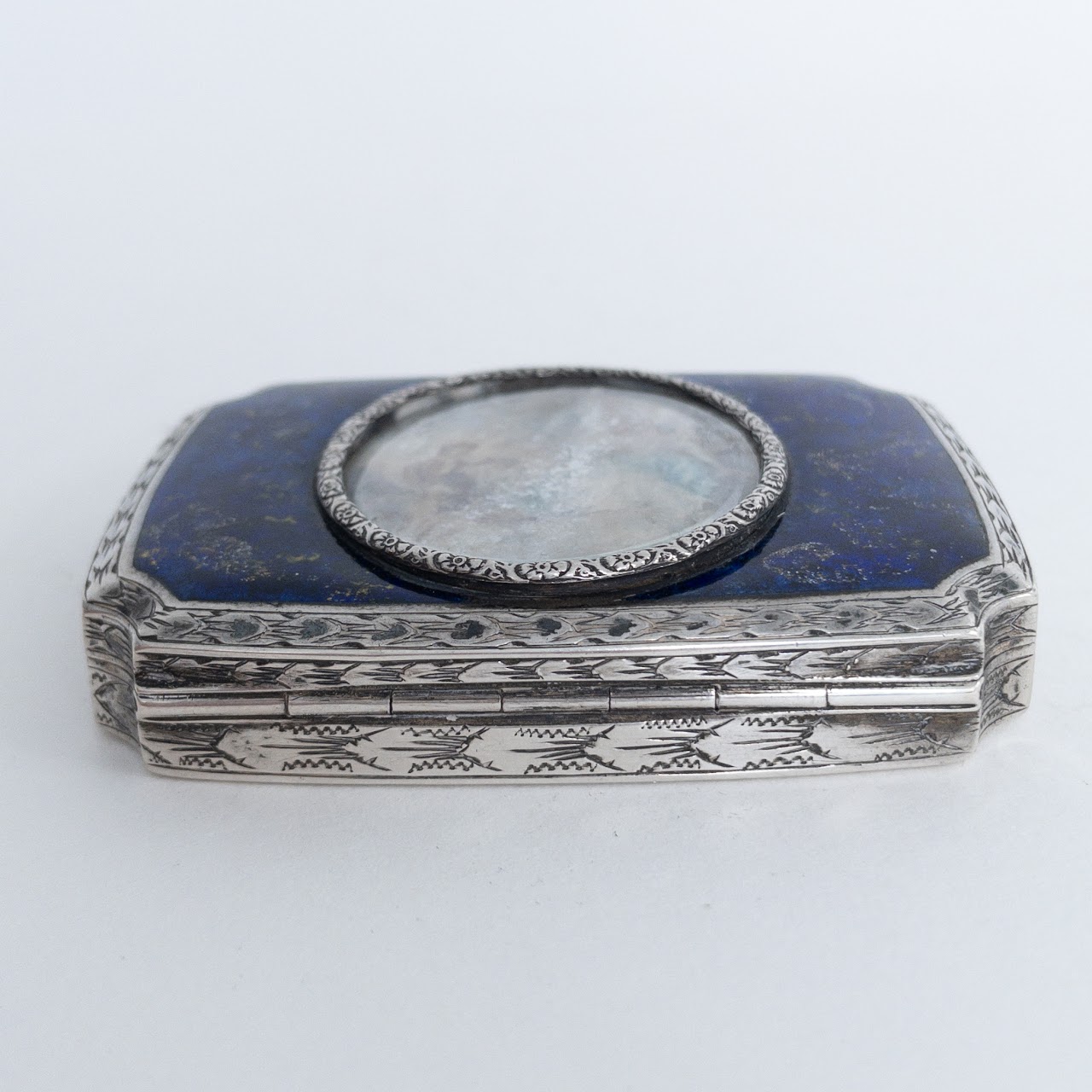 800 Silver and Enamel Box