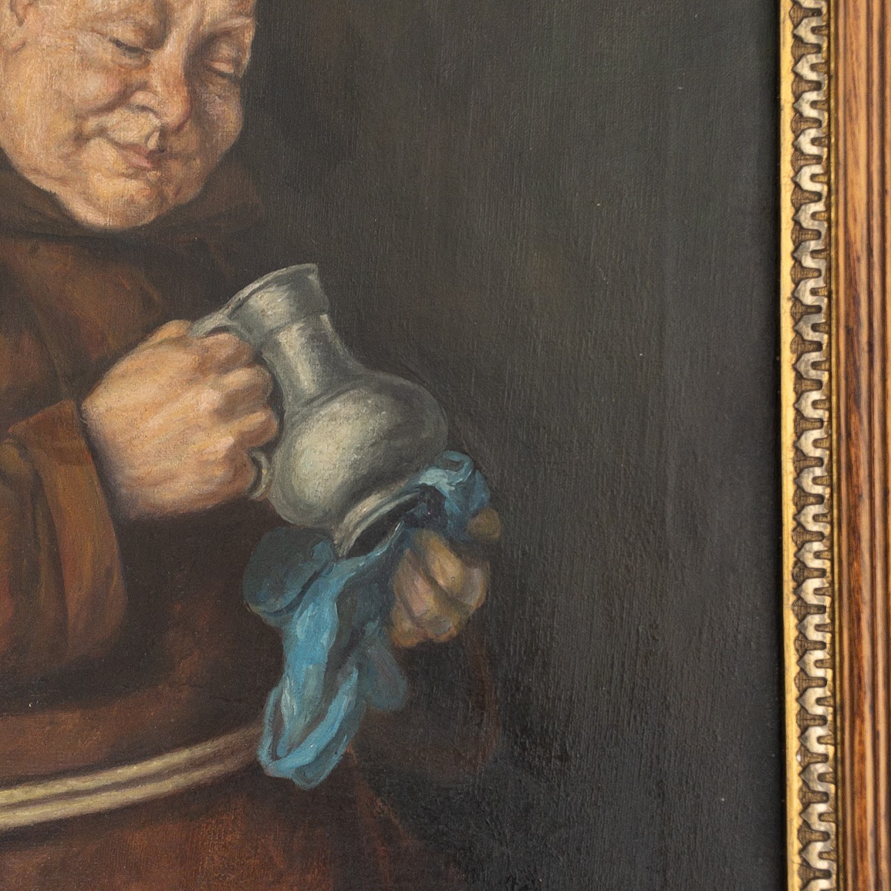 Monk with Pitcher Oil Painting after Eduard von Grützner