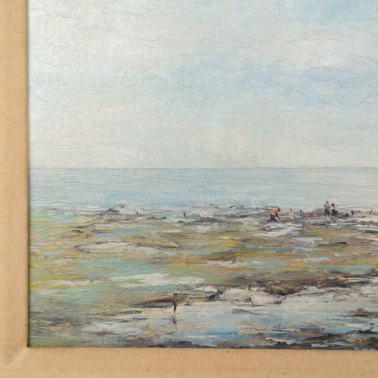 A. Vecchia 'Low Tide' Signed Oil Painting