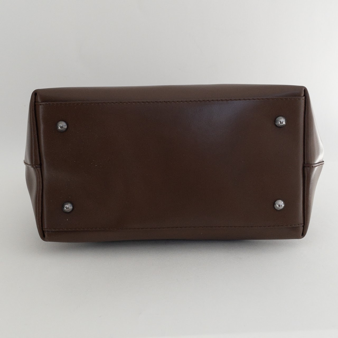 Furla Brown Leather Mini Shoulder Bag