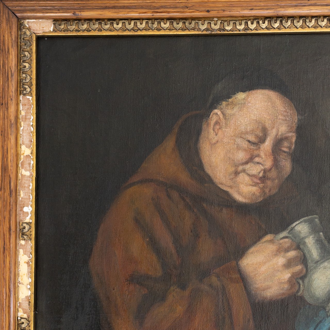 Monk with Pitcher Oil Painting after Eduard von Grützner