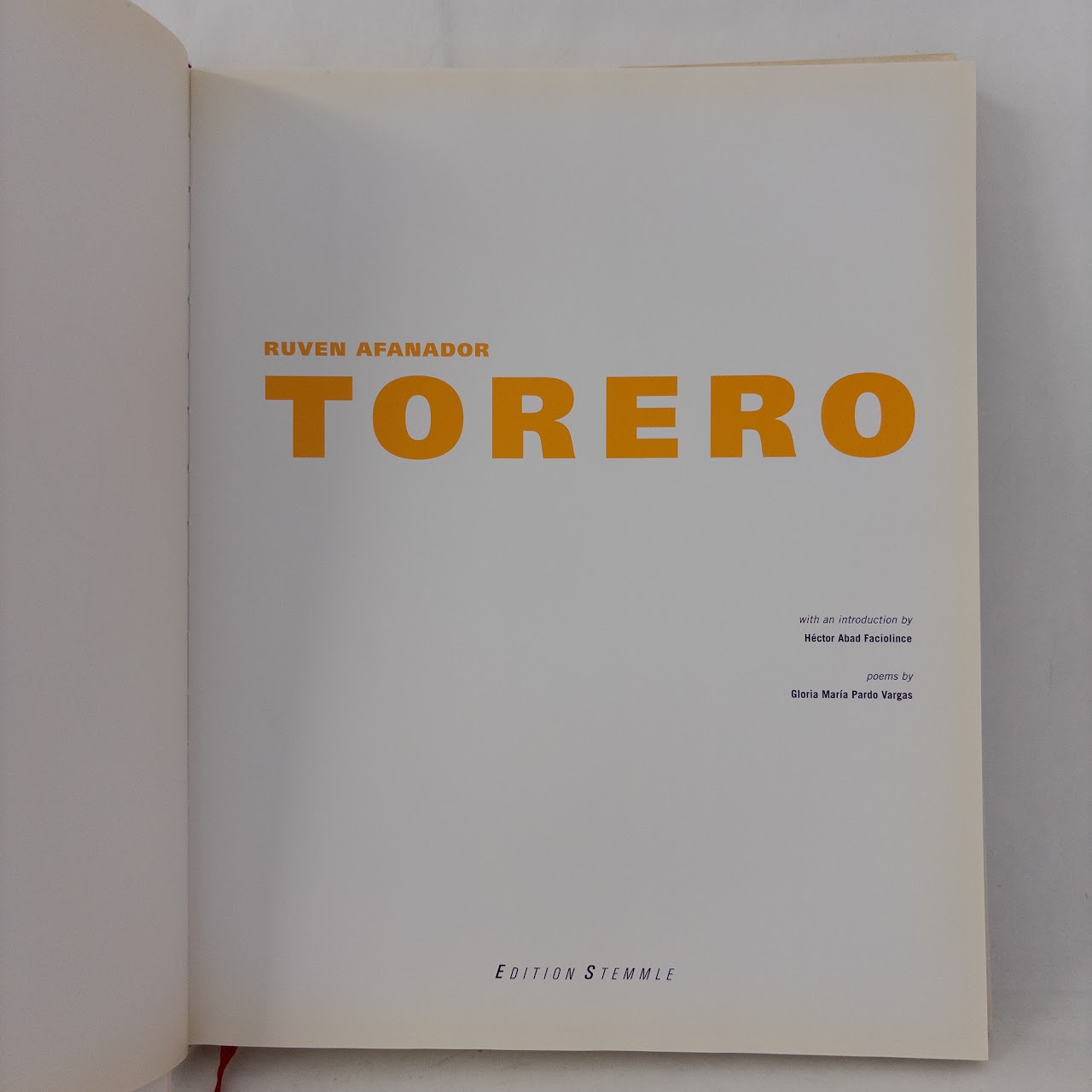 Ruven Afanador: Torero First Edition